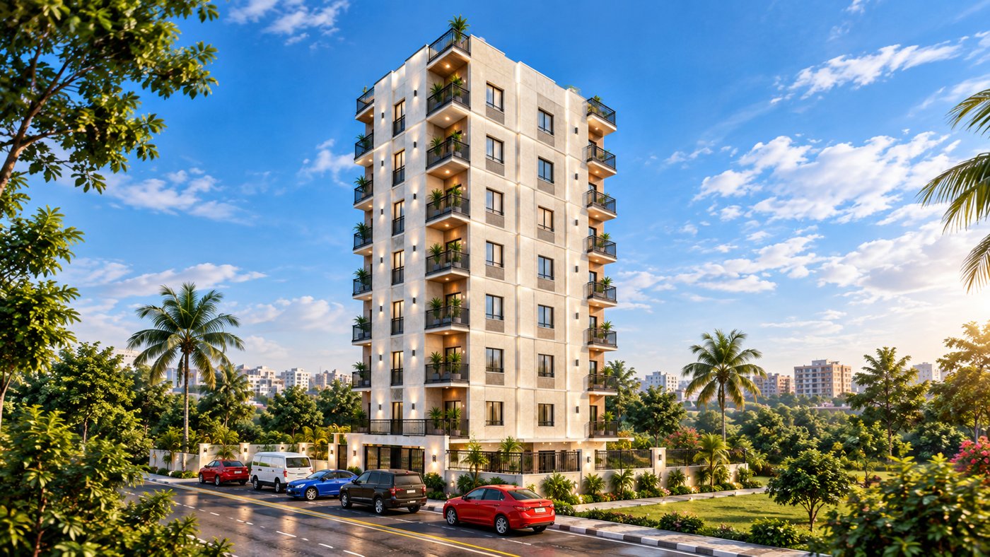 Eight-storey residential tower, Mirpur
