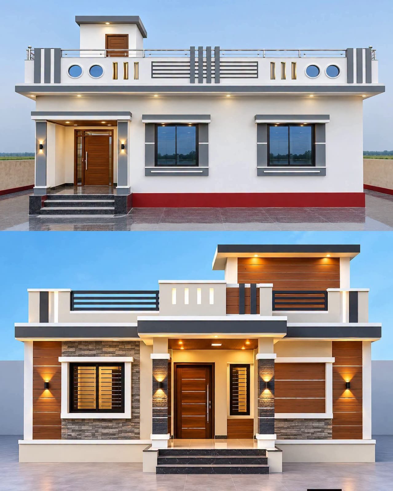 Single-storey home, two façade options